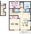 シャトームラシュウⅡの間取り画像