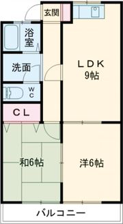 パークサイド柳河A棟の間取り画像