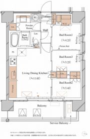 ブランシエスタ木場の間取り画像