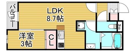 PHOENIX千早の間取り画像