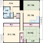 コーポ白山の間取り画像