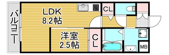 PHOENIX千早の間取り画像