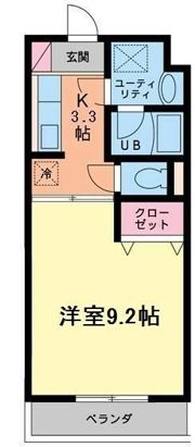 セゾンやまとⅡの間取り画像