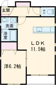ファミール伊伝居の間取り画像