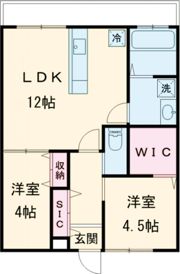 Signpost嬉里 A棟の間取り画像