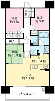 京都桂川つむぎの街ブライトスクエアの間取り画像