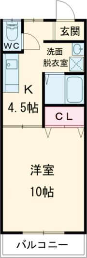 コーポ高池の間取り画像
