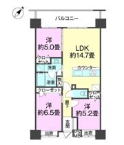 ライオンズ宜野湾ベイサイドアリーナの間取り画像