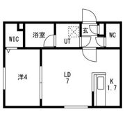 Campanella平岸(カンパネラ平岸) 仮)平岸4-9MSの間取り画像