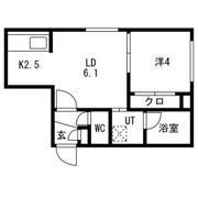 Campanella平岸(カンパネラ平岸) 仮)平岸4-9MSの間取り画像