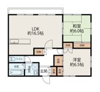 パレロワイヤル善行の間取り画像