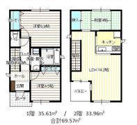 長須賀2－303－2－1KODATEXⅠBの間取り画像