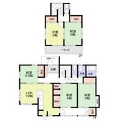 中区西竹之丸戸建貸家の間取り画像