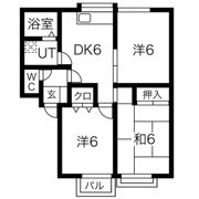 パセオ真美A棟の間取り画像