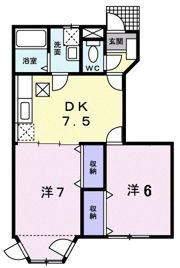 クレストールHARUOKACの間取り画像