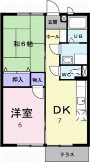 エスポワール大刀洗Ⅱの間取り画像