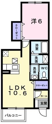 ユーイリーデの間取り画像