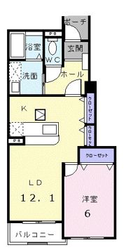 リヴァーコートの間取り画像