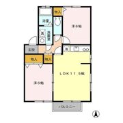 アンソレイエ Ⅱの間取り画像