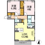 ウィステリア仲間町Ⅱの間取り画像