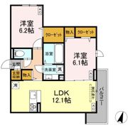 ビューテラスⅡの間取り画像