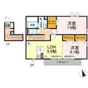 白楽クアトロハウス A棟の間取り画像