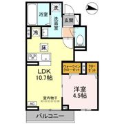 キャッスルヴュー山口の間取り画像