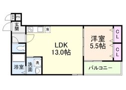 グランフロイデ六十谷の間取り画像