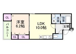 グランフロイデ六十谷の間取り画像
