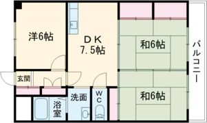 ディークレスト紫竹山の間取り画像