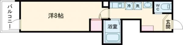 MELDIA東青梅Ⅱの間取り画像