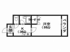 ステューディオ長束の間取り画像
