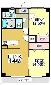 ニューガイア上石田の間取り画像