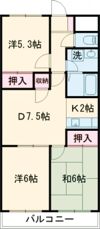 コラージュⅡの間取り画像