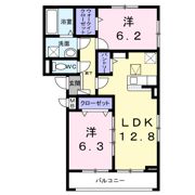 ソレイユ茨木の間取り画像