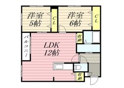 カーム19の間取り画像