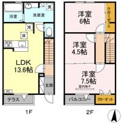 Cortile Y(コルティーレ ワイ)の間取り画像