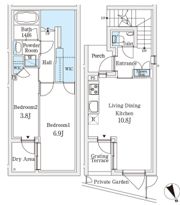 AGRATIO TERRACE 恵比寿（アグレシオ テラス 恵比寿）の間取り画像