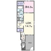 ひだまりガーデンテラスⅠの間取り画像