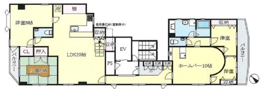 セイシェル神戸の間取り画像