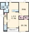 ミモザ緑町B棟の間取り画像