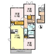 フェリーチェ シゲノ A棟の間取り画像