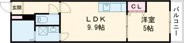 Mark Villa 放出の間取り画像