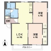 グリーンベールMAEDA Aの間取り画像
