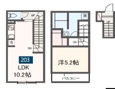 MELDIA岩槻Ⅱの間取り画像