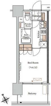 ブランシエスタ西船橋の間取り画像