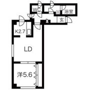 奥野マンションの間取り画像