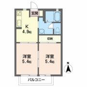 レジデンス岡ノ城の間取り画像