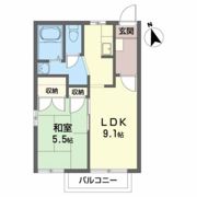 ディアス北田 Bの間取り画像