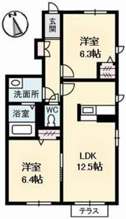 グランドール川口 B棟の間取り画像